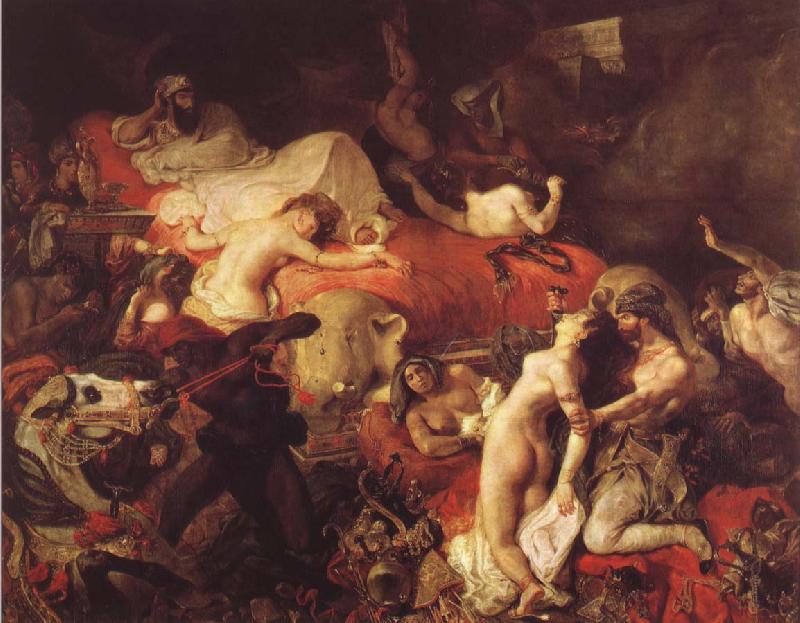 Eugene Delacroix Sardanapalus-dod oil painting picture